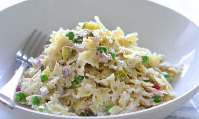 La pasta fredda con tonno e piselli perfetta per il pranzo