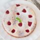 torta con lamponi e yogurt