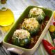 zucchine ripiene vegan al forno