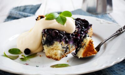 torta di mirtilli e ricotta