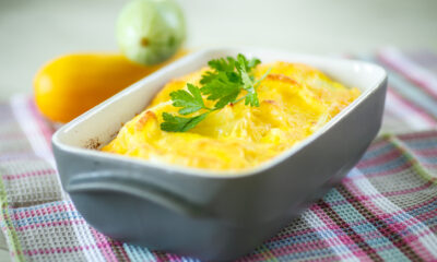 Il clafoutis salato con ricotta ideale per l'antipasto