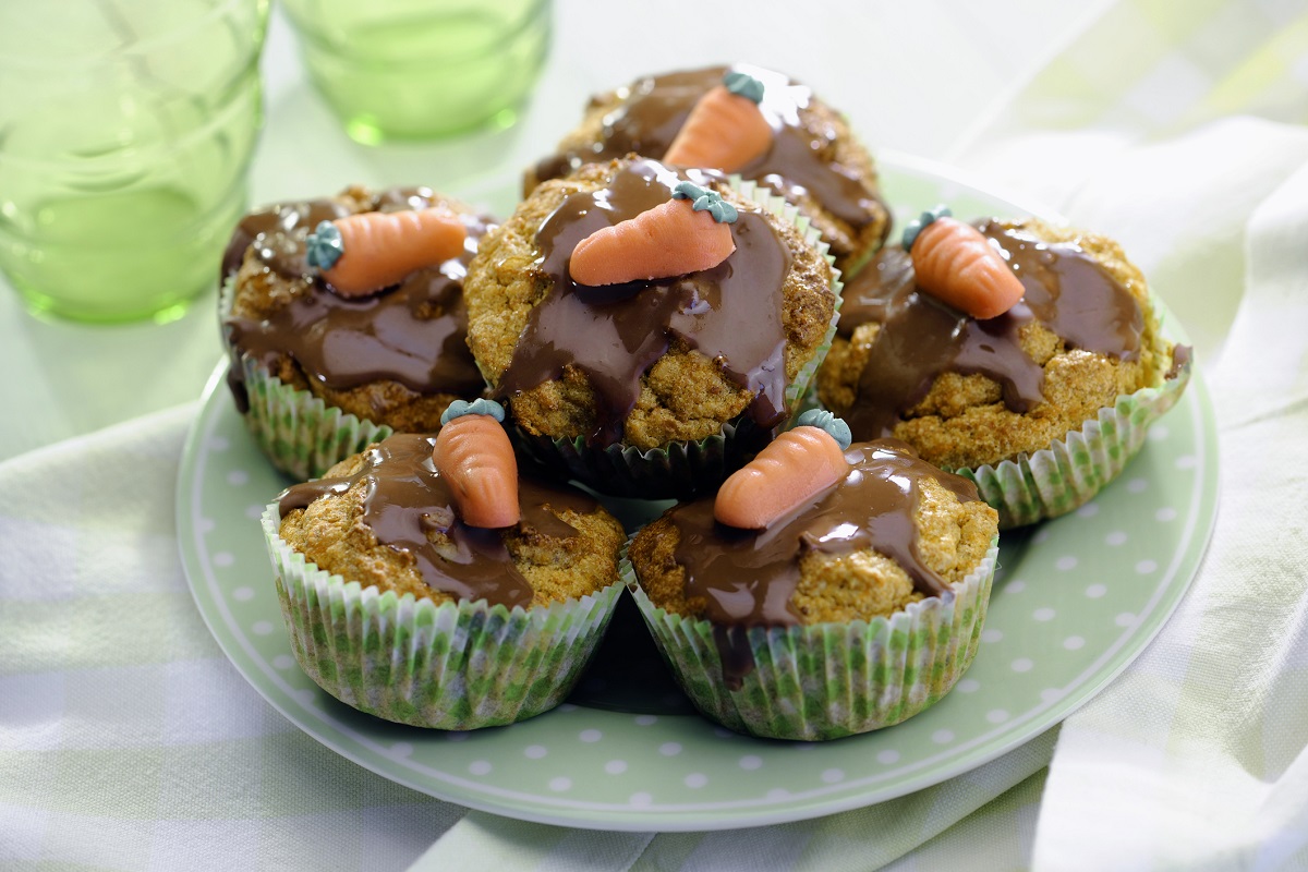 I muffin con carote e cioccolato da provare con la ricetta sfiziosa