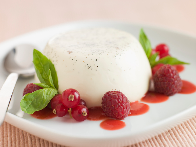 La panna cotta al cocco con la ricetta vegan