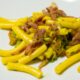 pasta con fiori di zucca e pancetta