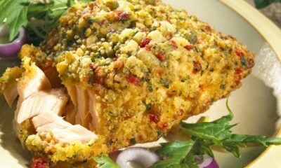 salmone al forno croccante