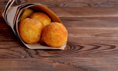 arancini con zucca e speck