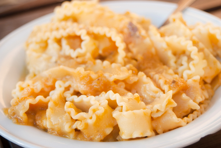 La pasta zucca e panna per un pranzo sfizioso