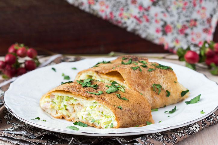 Le crepes ai gamberetti e zucchine, la ricetta per Natale