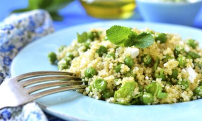 quinoa con piselli