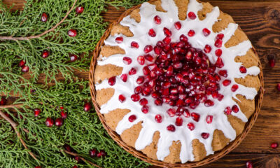 Torta melograno e cioccolato bianco