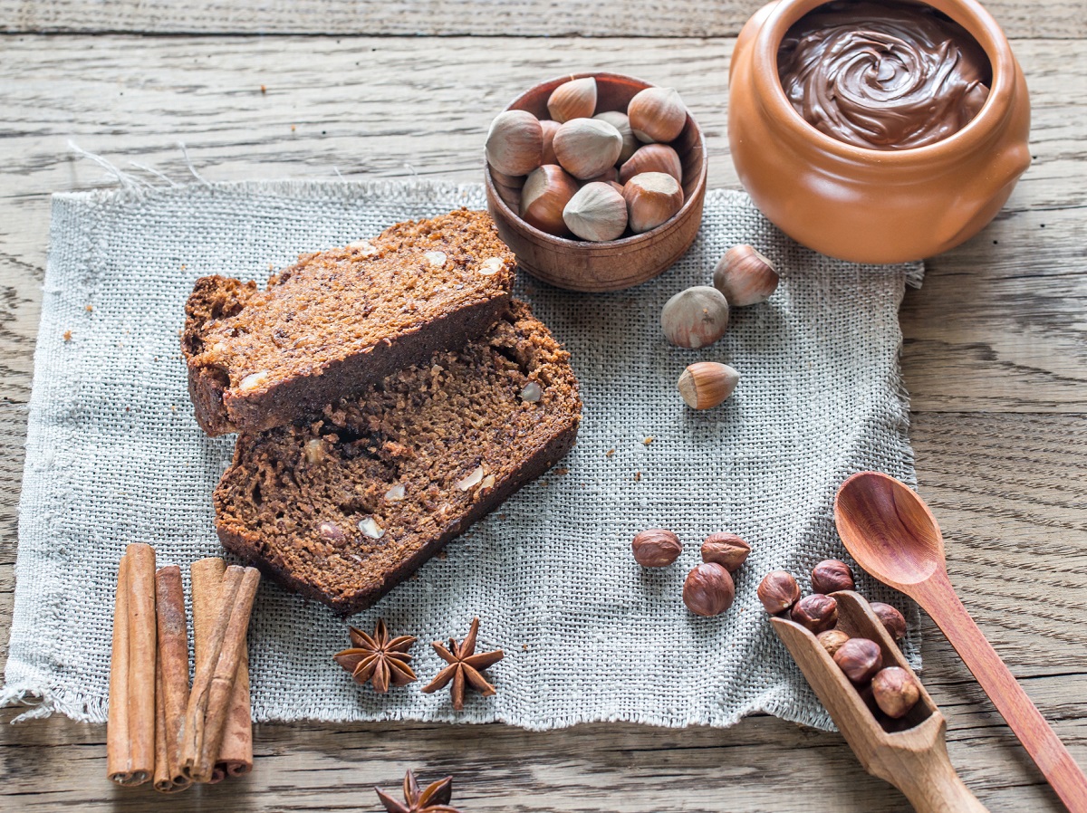 Il banana bread alla nutella per la colazione dei bambini