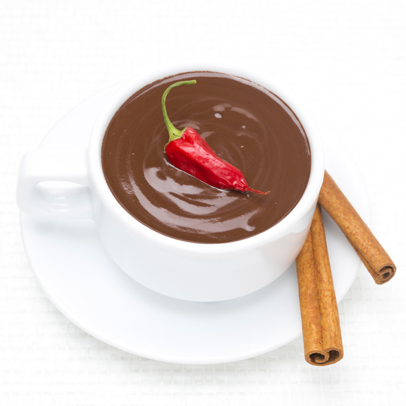 La cioccolata calda al peperoncino con la ricetta veloce