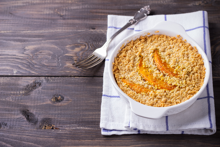 Il crumble di zucca e taleggio per un secondo allettante