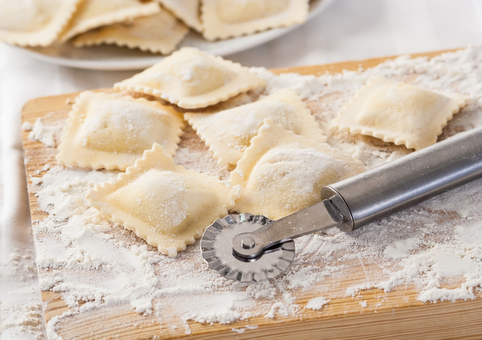 I ravioli al pistacchio e pancetta per un primo appetitoso