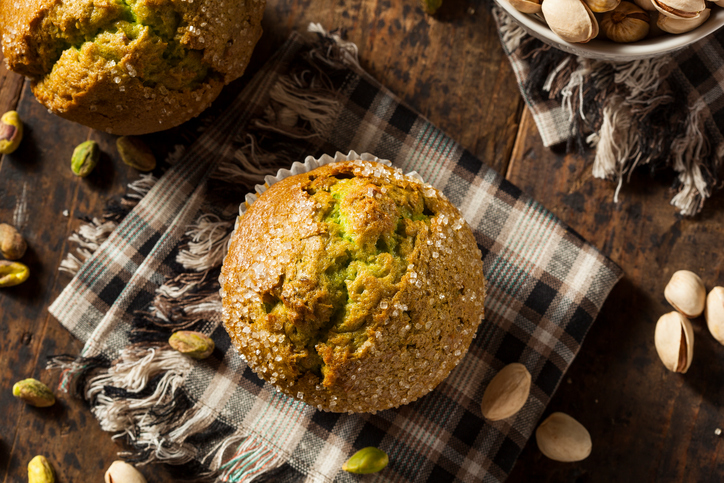 I muffin al pistacchio e gianduia con la ricetta da provare