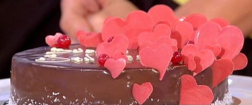 La torta di San Valentino con la ricetta di Detto Fatto