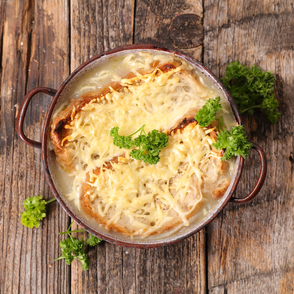 La zuppa di porri gratinata ideale per cena