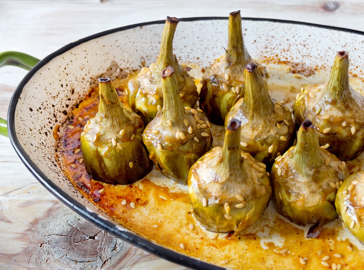 I carciofi con pomodoro e patate per le cene d&#8217;inverno