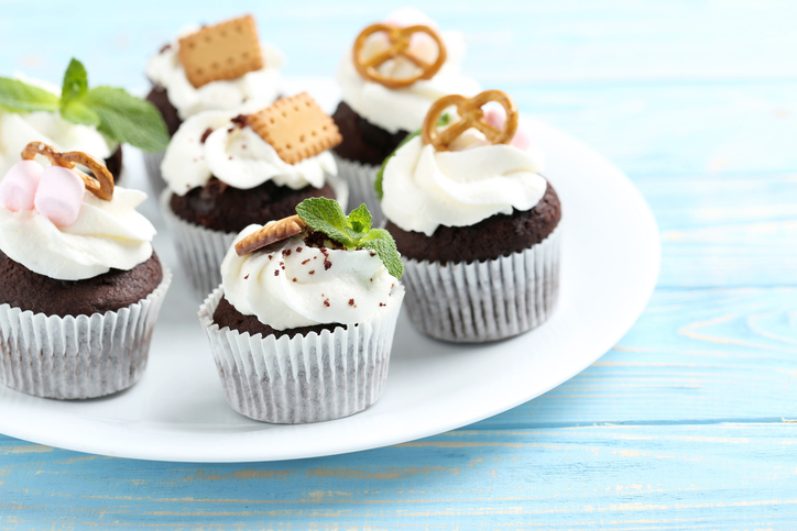 I cupcake al cioccolato e menta con la ricetta facile