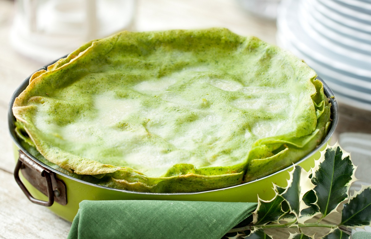 Le lasagne verdi con il pesto per stupire i bambini a Carnevale