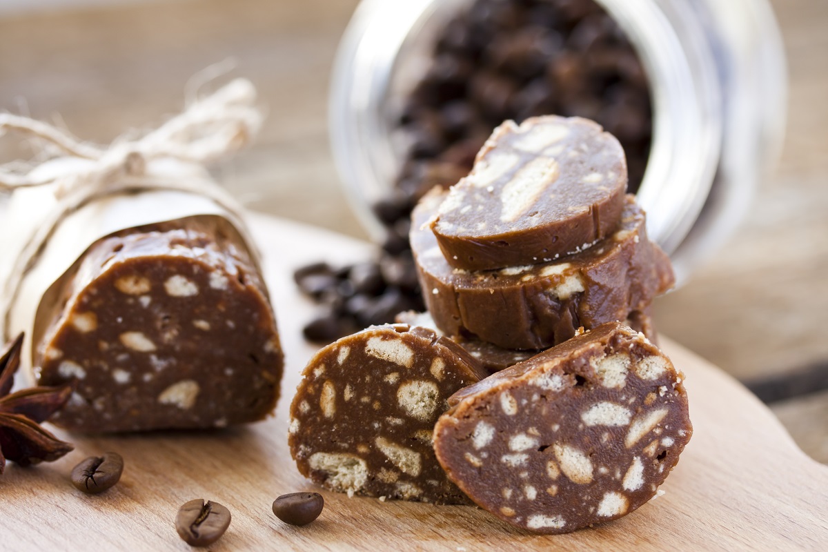 La ricetta light del salame al cioccolato