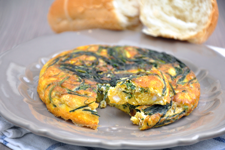 La frittata di agretti al forno con la ricetta veloce