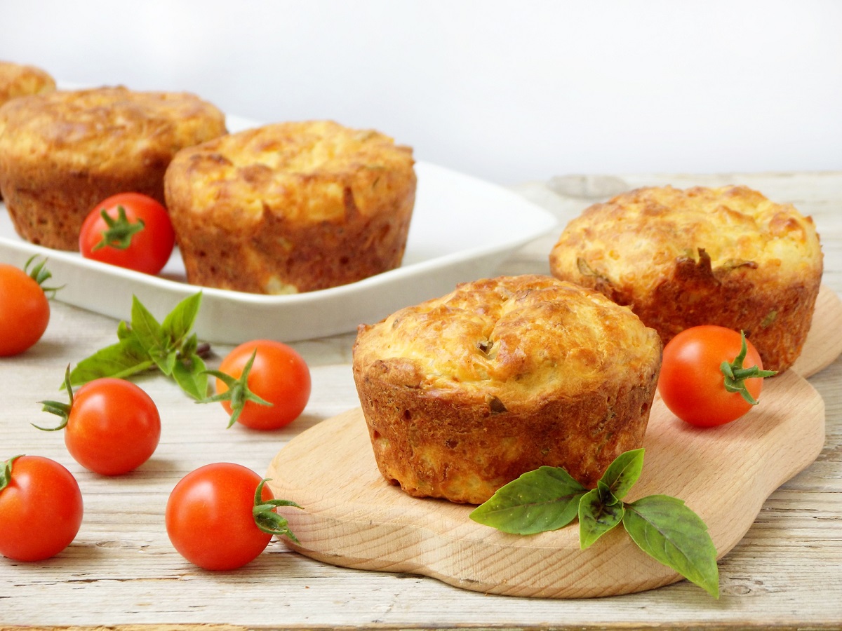 I muffin ai quattro formaggi per l&#8217;aperitivo