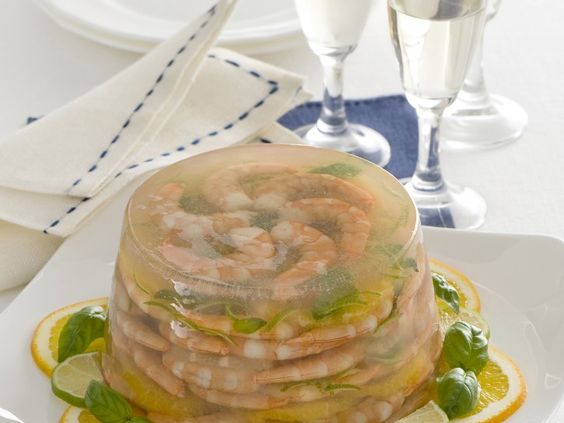 La ricetta dell’aspic di gamberetti