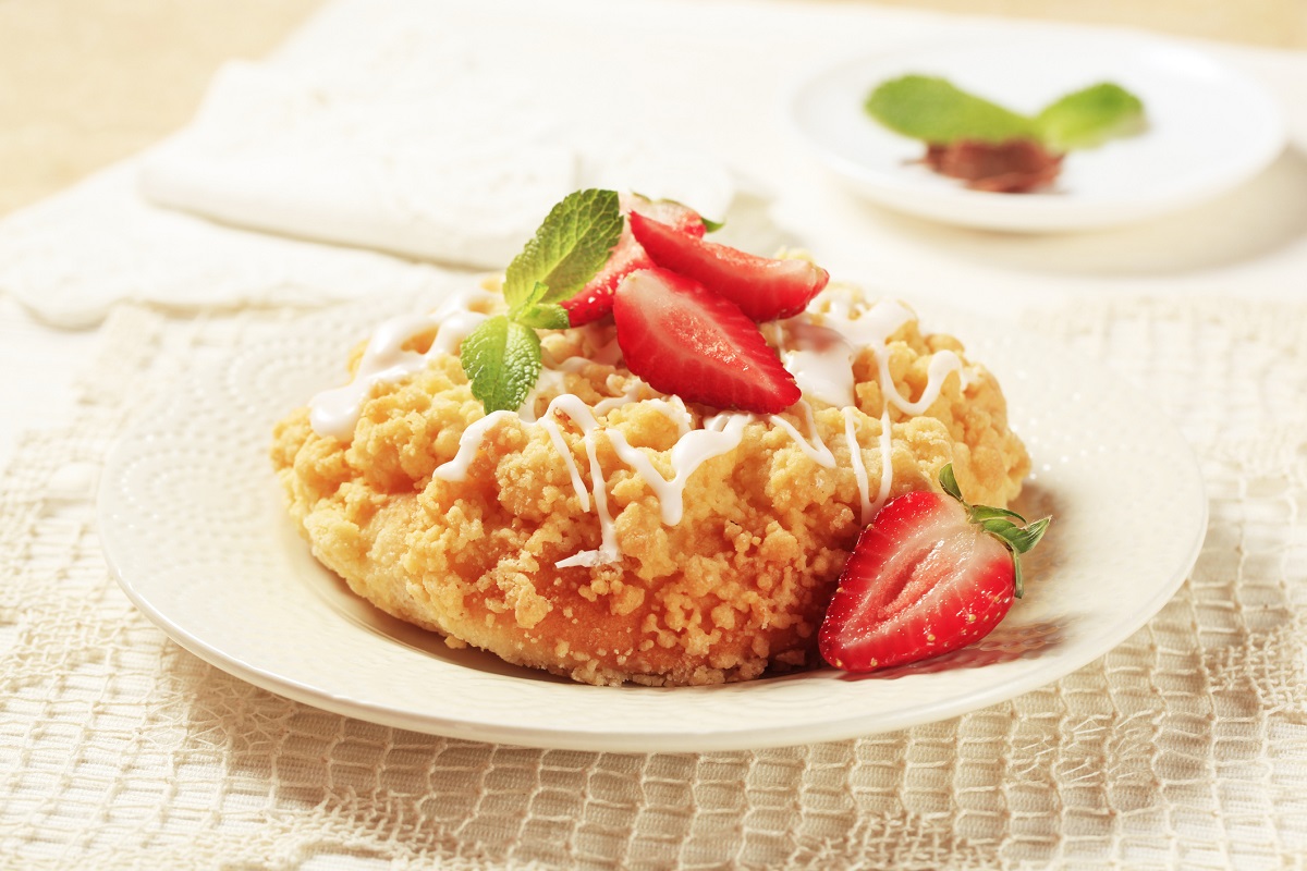 Torta streusel alle fragole con la ricetta semplice