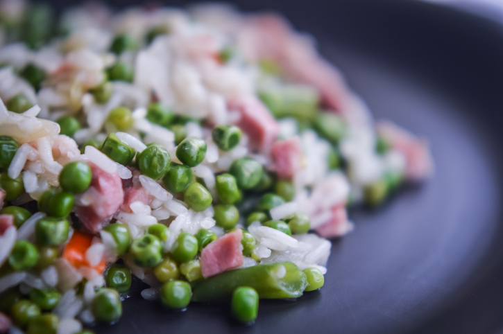 Come preparare il risotto piselli e prosciutto con il Bimby