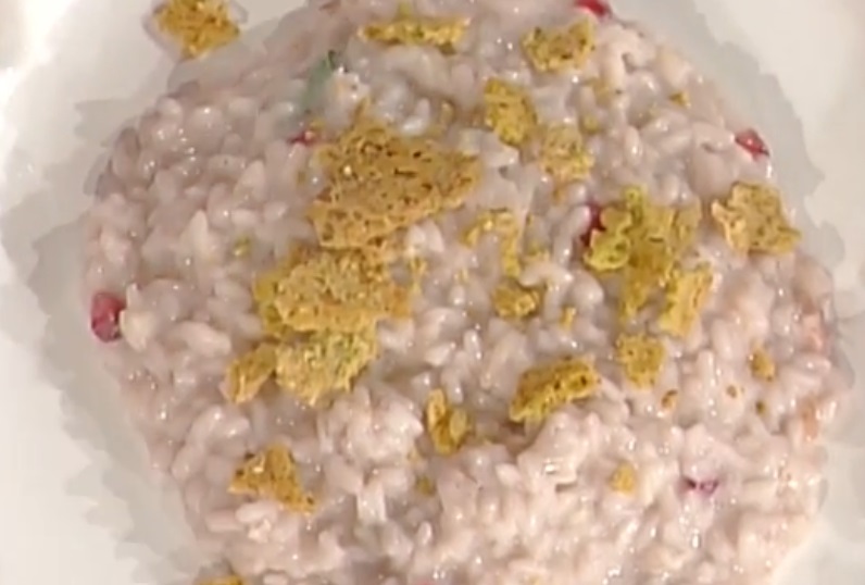 Il risotto con prosecco e melagrana, la video ricetta della Prova del cuoco