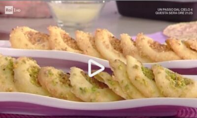 La video ricetta dei tegolini alla nocciola e Pistacchio della Prova del Cuoco