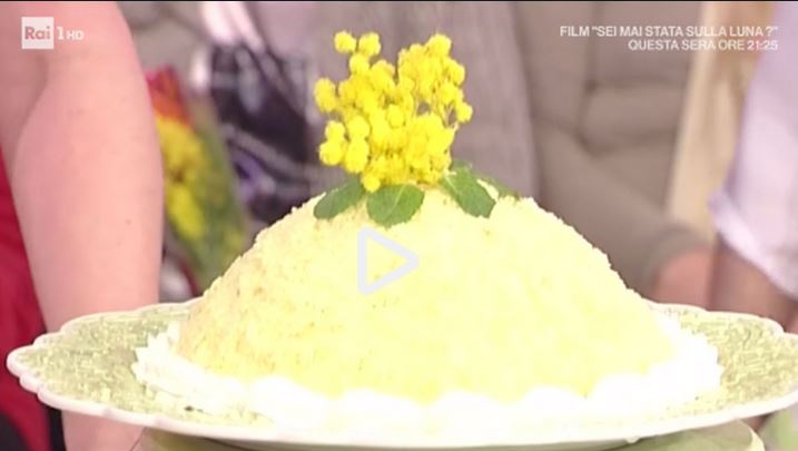 La video ricetta dello zuccotto mimosa della Prova del Cuoco