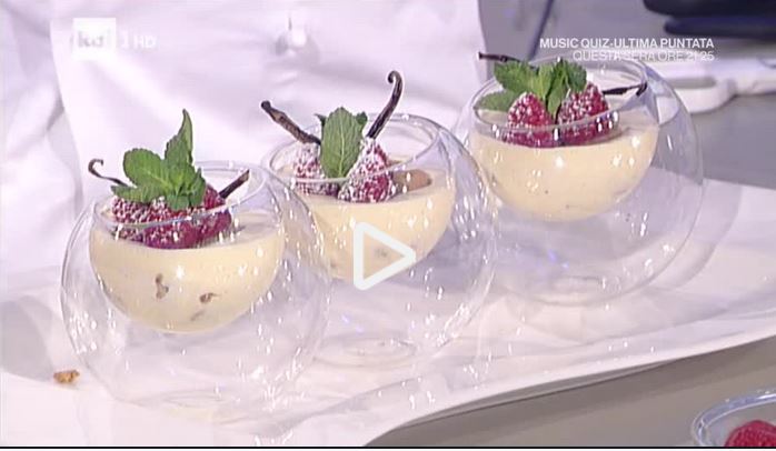 La video ricetta della bavarese alla vaniglia al lime della Prova del Cuoco