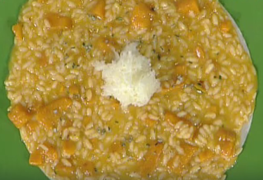 Risotto alla zucca e caciotta: la video ricetta della Prova del Cuoco