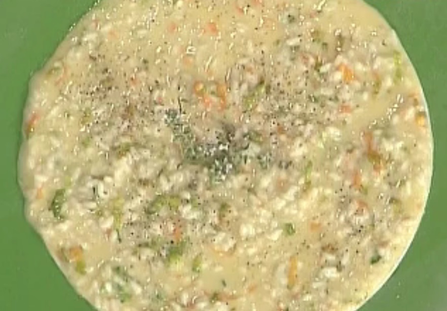 Il risotto con asiago e fiori di zucca con la video ricetta della Prova del Cuoco