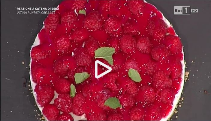 Cheesecake di lamponi e menta della Prova del cuoco: la video ricetta