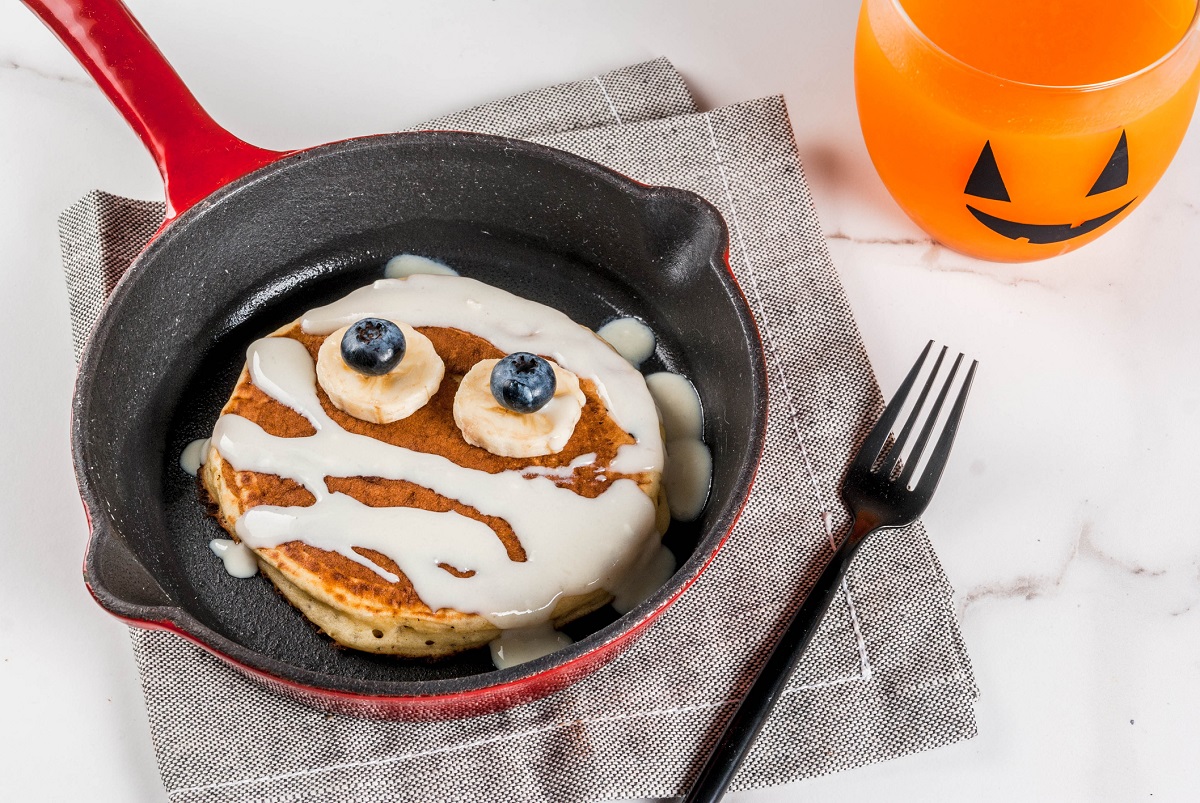 Pancake di Halloween, la ricetta per la colazione mostruosa