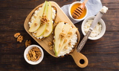 Quenelle di formaggio e pere