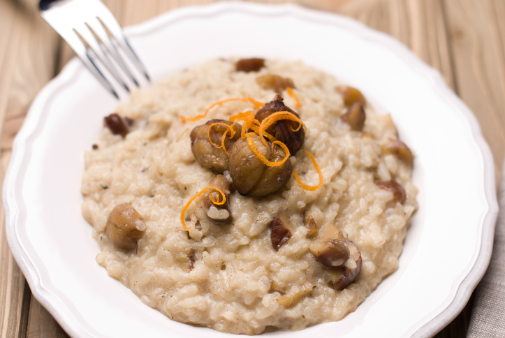 Risotto con castagne, la ricetta facile per il pranzo della domenica