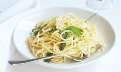 Spaghetti topinambur e zenzero