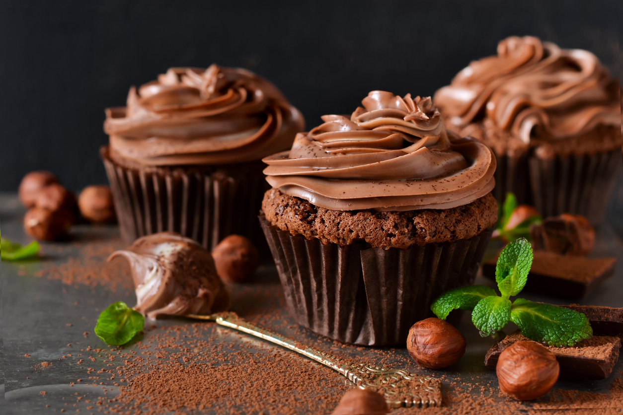 Muffin con nutella e burro d’arachidi, la ricetta