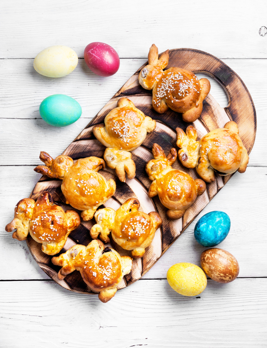 I panini coniglietto per la colazione di Pasqua dei bambini