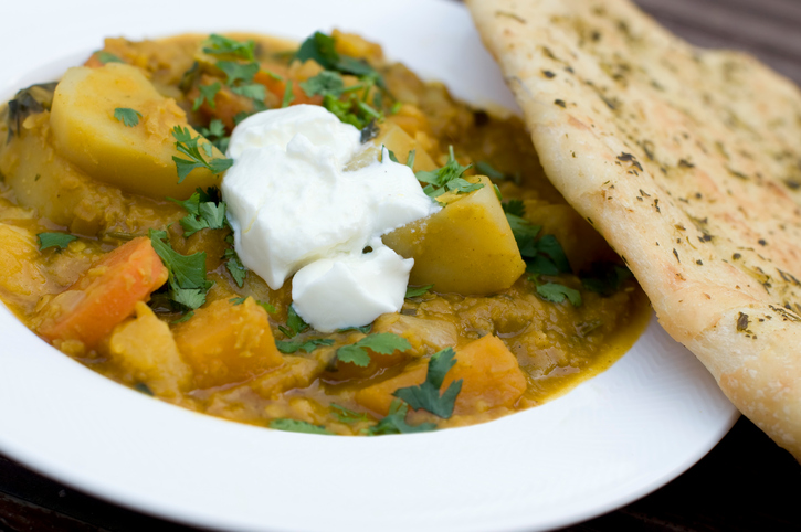 La ricetta del curry di verdure con yogurt