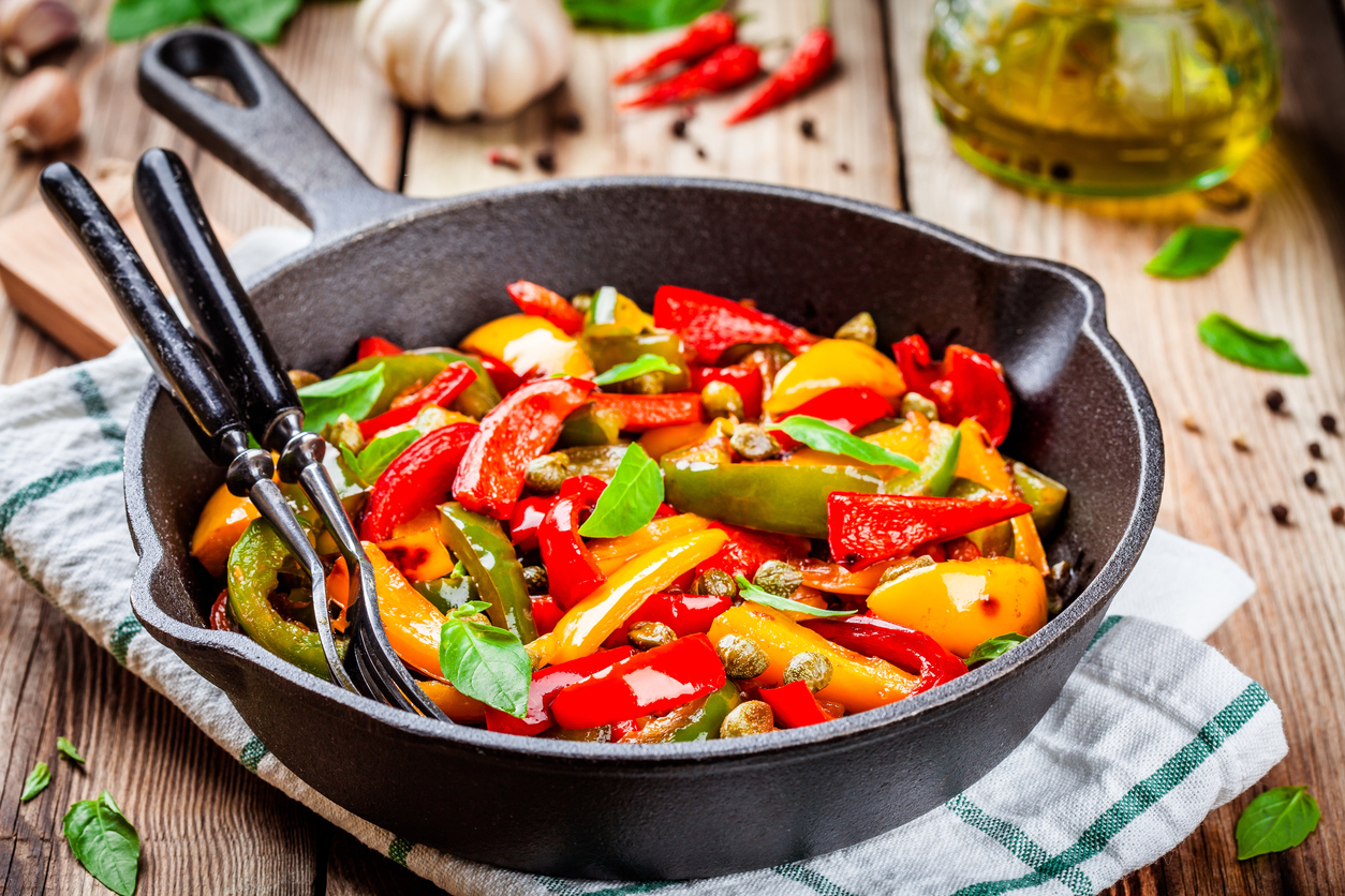 Peperonata in agrodolce, la ricetta