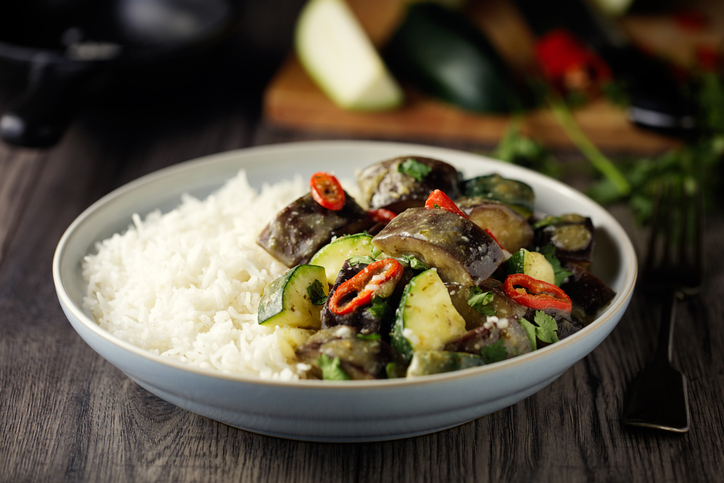 Riso basmati con verdure, la ricetta light