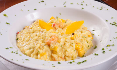 Il risotto al mango e gorgonzola con la ricetta gustosa