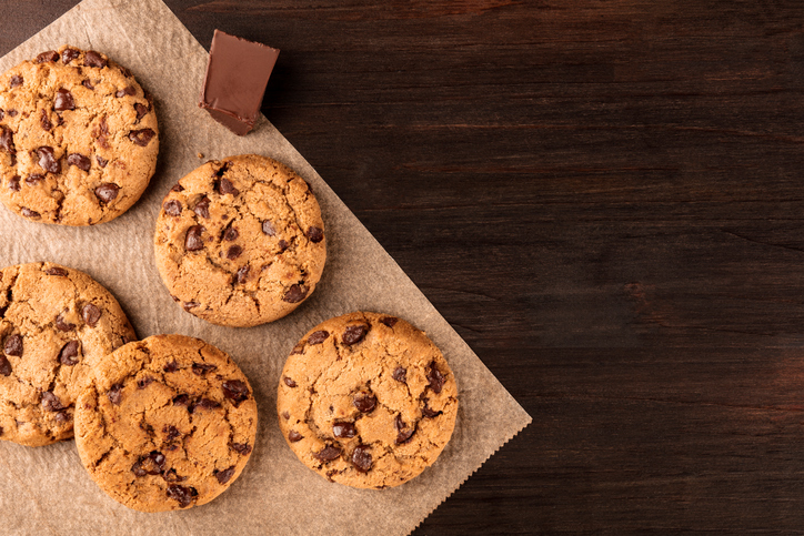 La ricetta dei chocolate chip cookies di Bake off