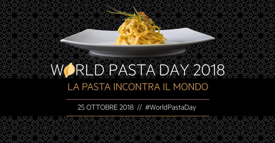 Il 25 ottobre è il World Pasta Day 2018, un evento mondiale che da 20 anni celebra l&#8217;amore per la pasta