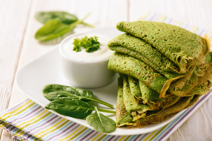 La ricetta delle crepes di farina di piselli vegan